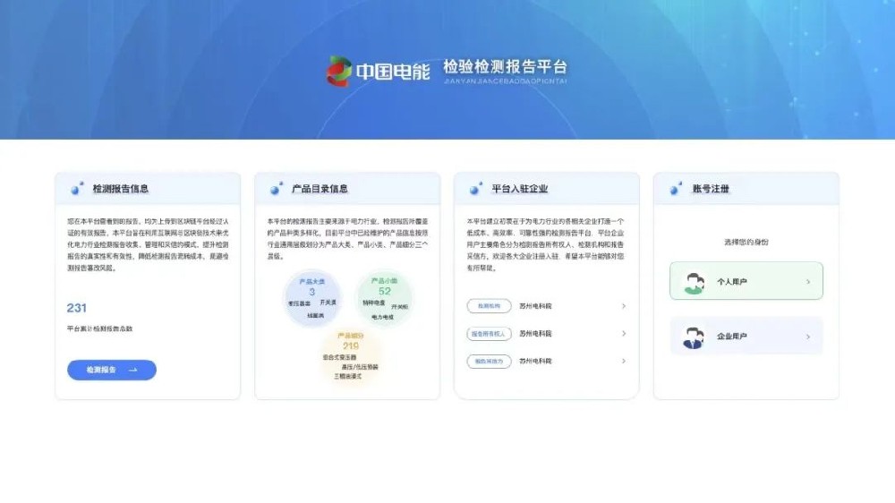 电能认证中心依托区块链技术确保检测报告真实有效